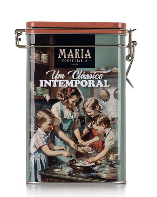 Lata de Biscoitos Artesanais "Intemporal" Maria Confeitaria 150g