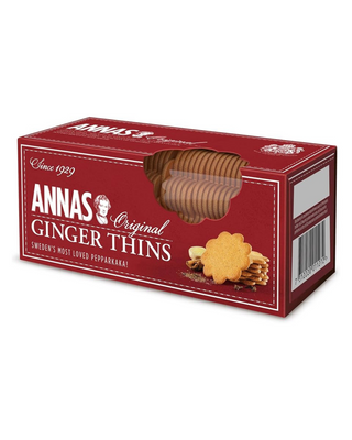 Biscoitos Ginger Thins Annas Original 150g