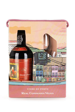 Vinho do Porto Real Companhia Velha Dom José Tawny c/2 cálices 75cl