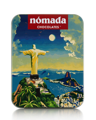 Lata de Chocolate "Brasil" Nómada Chocolates 50g