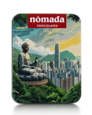 Lata de Chocolate "Hong Kong" Nómada Chocolates 50g