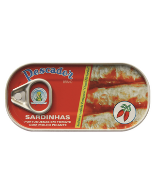 Sardinhas Portuguesas em Tomate Picante Pescador 56g