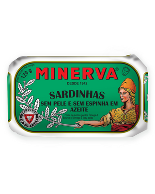 Sardinhas Sem Pele e Sem Espinha em Azeite Minerva 120g