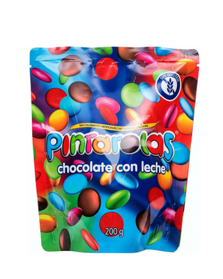 Pastilhas chocolate de leite c/ capa açúcar Pintarolas 200g