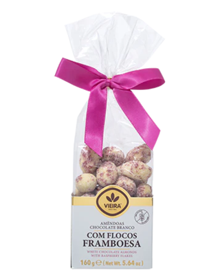 White Chocolate Almonds with Raspberry Scallop Flakes 160g