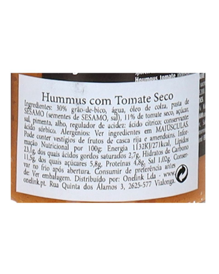 Delicious Sundried Tomato Hummus 130g