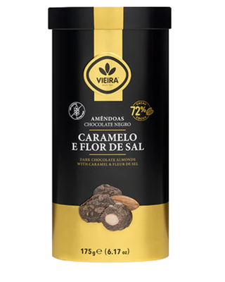 Almonds Milk Chocolate with Caramel and Fleur de Sel Vieira 175g