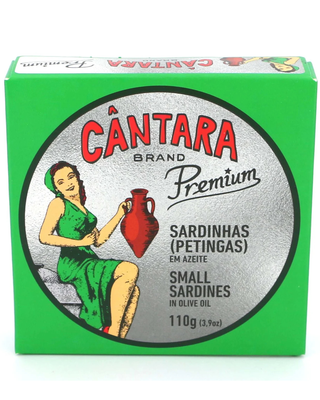 Sardines (Petingas) à l'huile d'olive de marque Cântara 118g