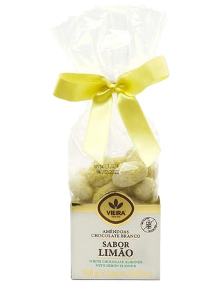 Amêndoas Chocolate Branco com Sabor Limão Vieira