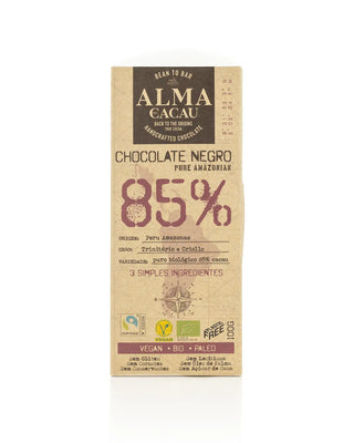 Chocolate Negro BIO 85% Cacau Alma do Cacau 100 g (imagem apenas demonstrativa)