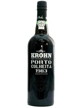 A Bottle of Krohn Harvest 1983 Port