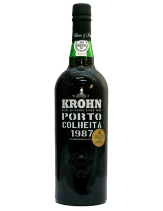 A Bottle of Krohn Harvest 1987 Port