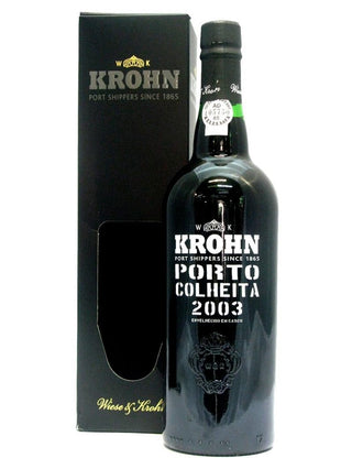 A Bottle of Krohn Harvest 2003 Port