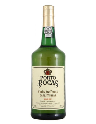 A Bottle of Poças Vinho de Missas Branco Port Wine