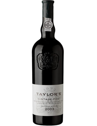 A Bottle of Taylor's Vintage 2003 Port Wine