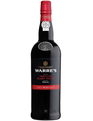 A Bottle of Warre's Heritage Ruby Port Wine